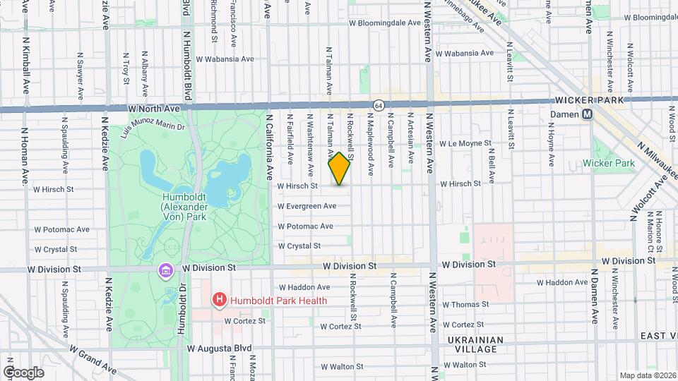 2617 W Hirsch St, Unit 1 Map and Location Details