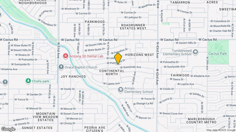 4614 W Sunnyside Ave Mapa y Detalles de la Ubicación