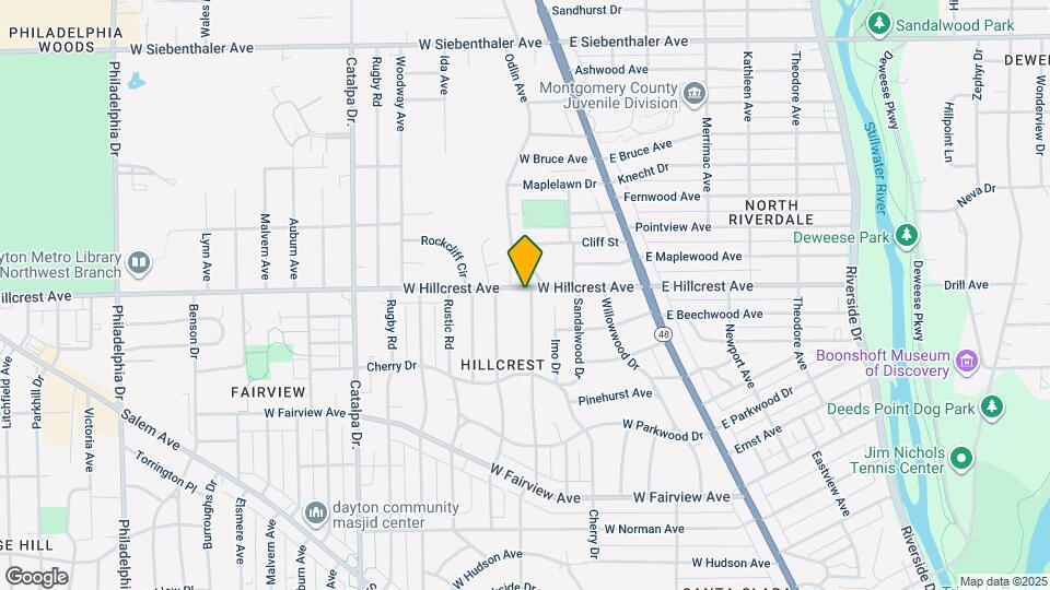 216 W Hillcrest Ave Map and Location Details