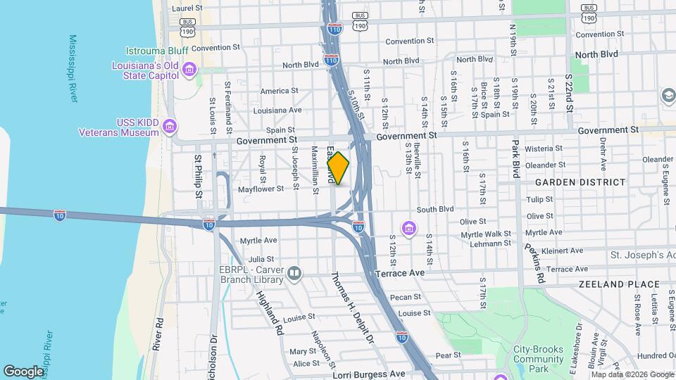 801 East Blvd Map and Location Details