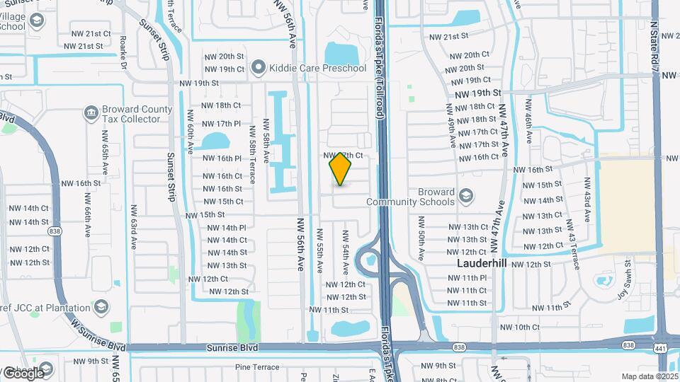 5411 NW 16th St-Unit -5411 Map and Location Details