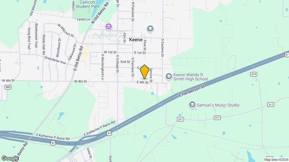 214 E 4th St Map and Location Details