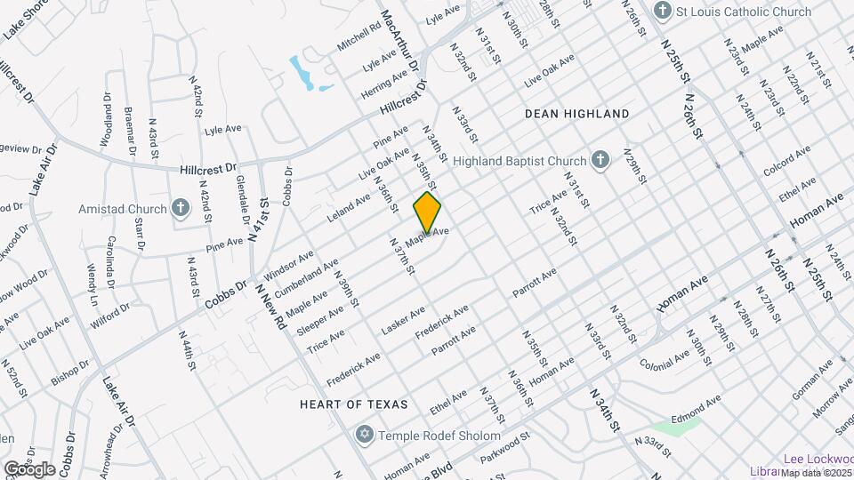 3600 Maple Ave Map and Location Details