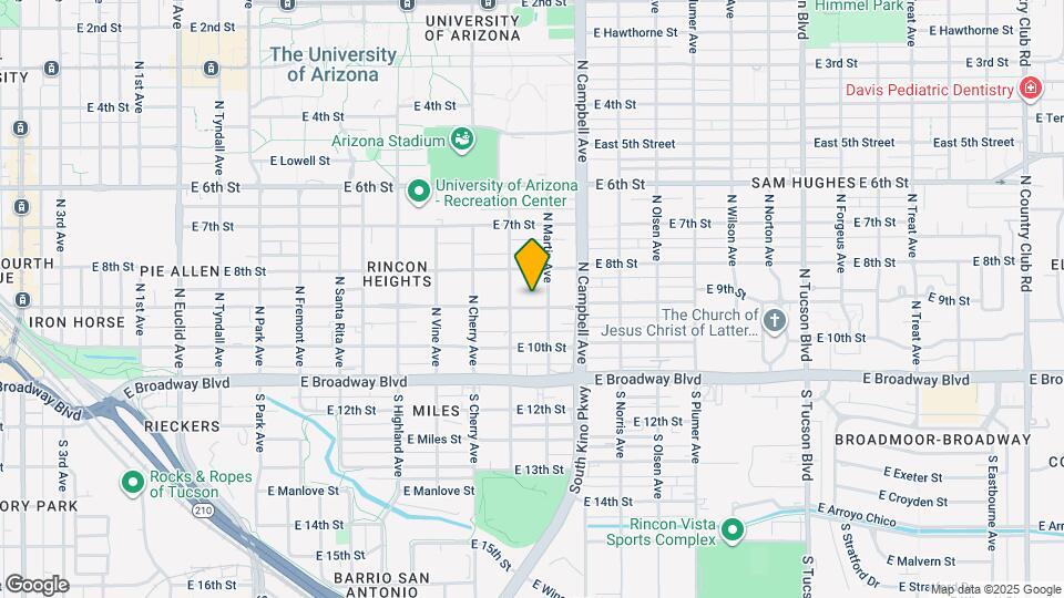 1727 E 9th St, Unit #1 - 3 bedroom Mapa y Detalles de la Ubicación