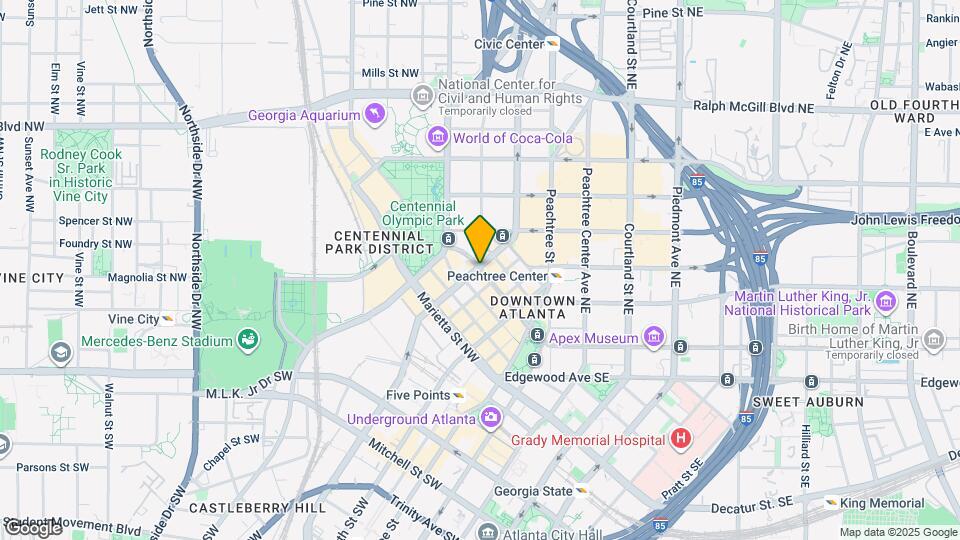 130 Luckie St NW, Unit 3010B Map and Location Details