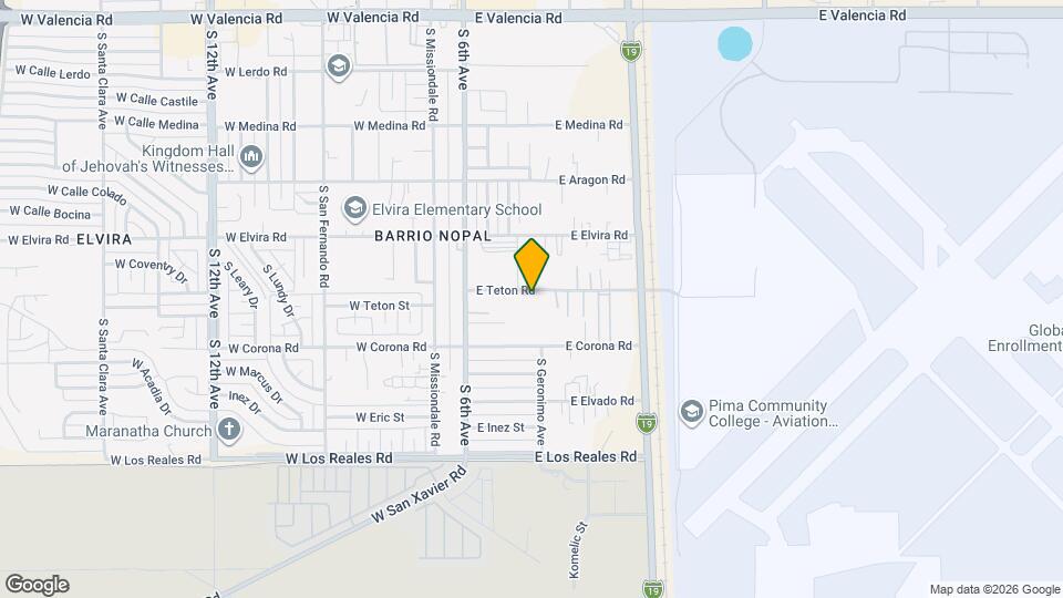 230 E Teton Rd, Unit 1 Map and Location Details