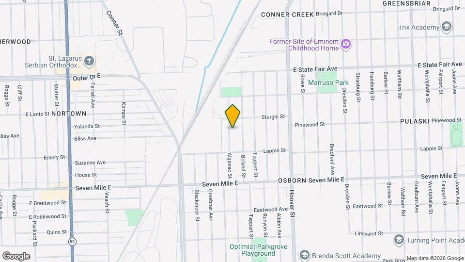 19394 Algonac St Mapa y Detalles de la Ubicación