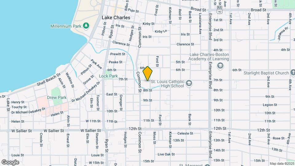 1604 Moss St Map and Location Details