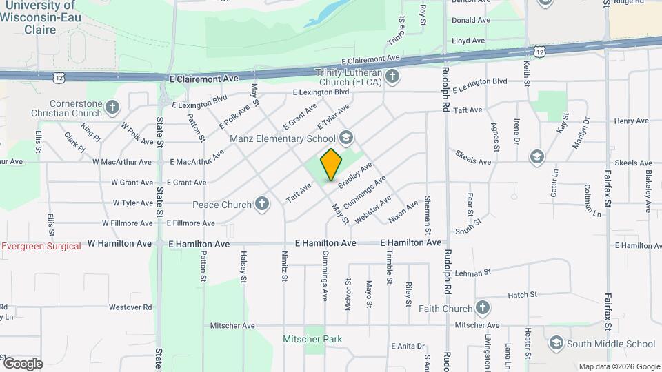 1012 Bradley Ave Mapa y Detalles de la Ubicación