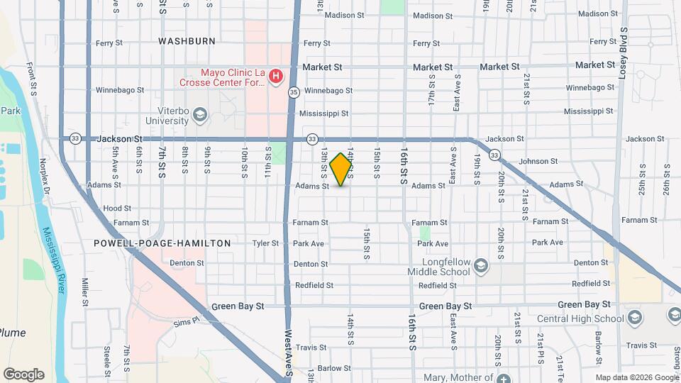 1324 Adams St, Unit 1324 Adams St Map and Location Details