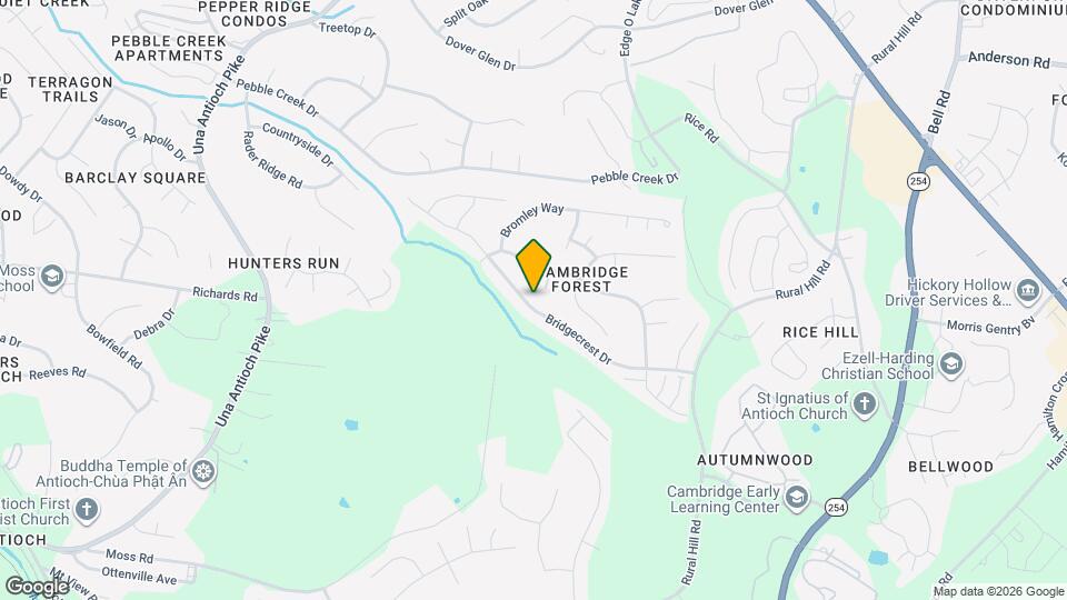 1636 Bridgecrest Dr, Unit PH4404 Map and Location Details