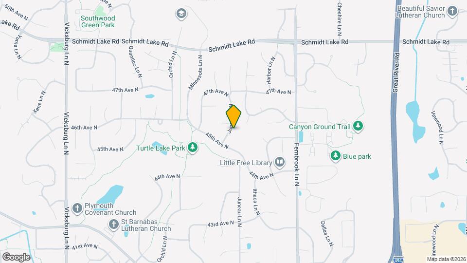 4520 Juneau Ln N, Unit 2205 Mapa y Detalles de la Ubicación