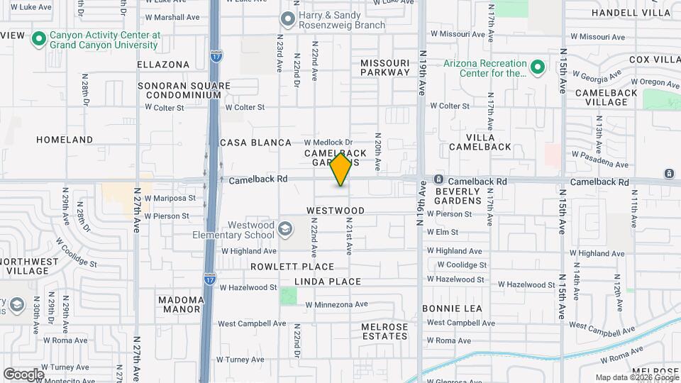 2110 W Mariposa St Map and Location Details