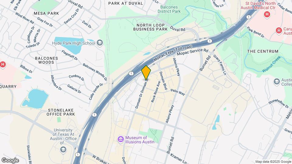 11721 Domain Blvd, Unit 1452.622 Map and Location Details