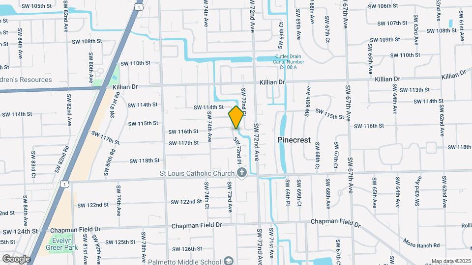 11651 SW 72nd Pl Map and Location Details