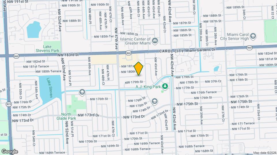 4444 NW 179th Terrace Map and Location Details