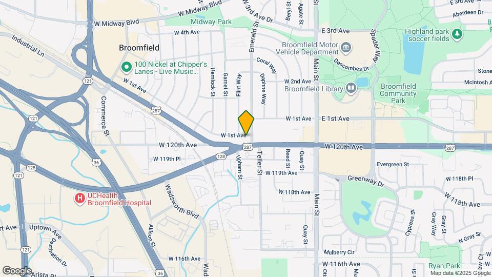 630 W 1st Ave Map and Location Details