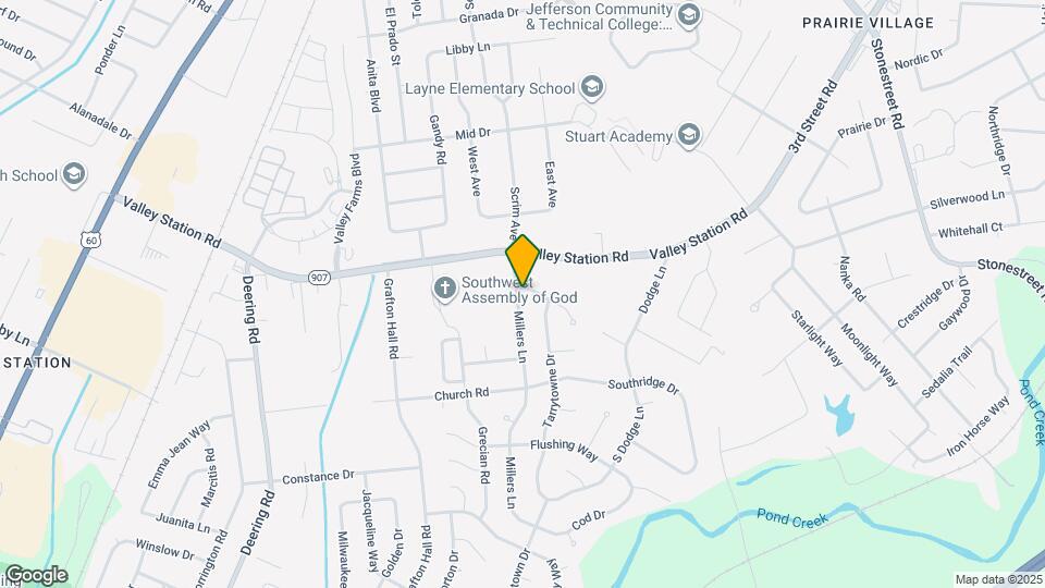 10501 Millers Ln Map and Location Details