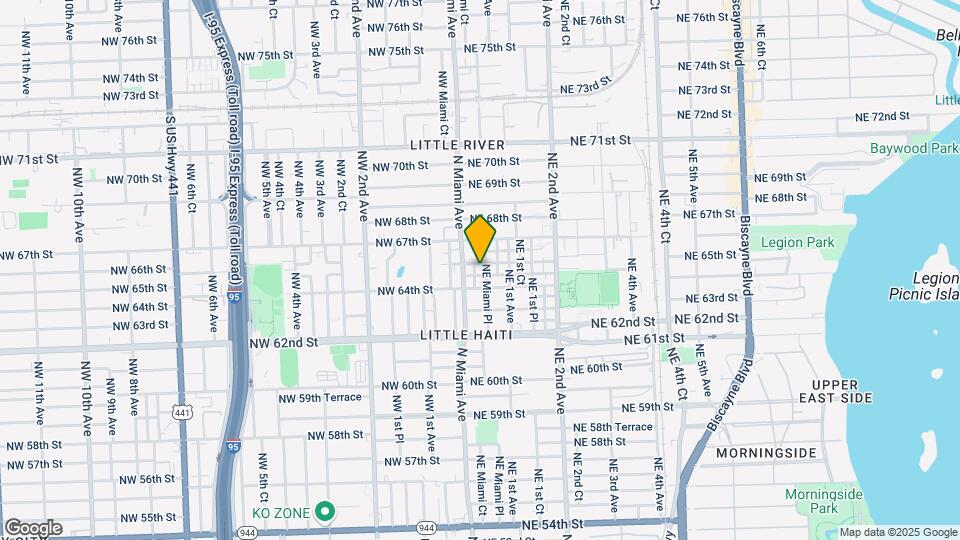 36 NE 65th St Map and Location Details