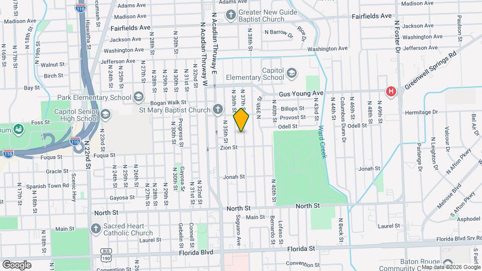 1177 N 37th St Mapa y Detalles de la Ubicación
