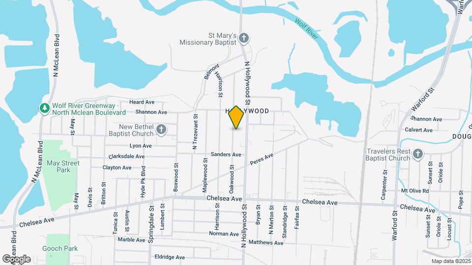 1590 Oakwood St Mapa y Detalles de la Ubicación