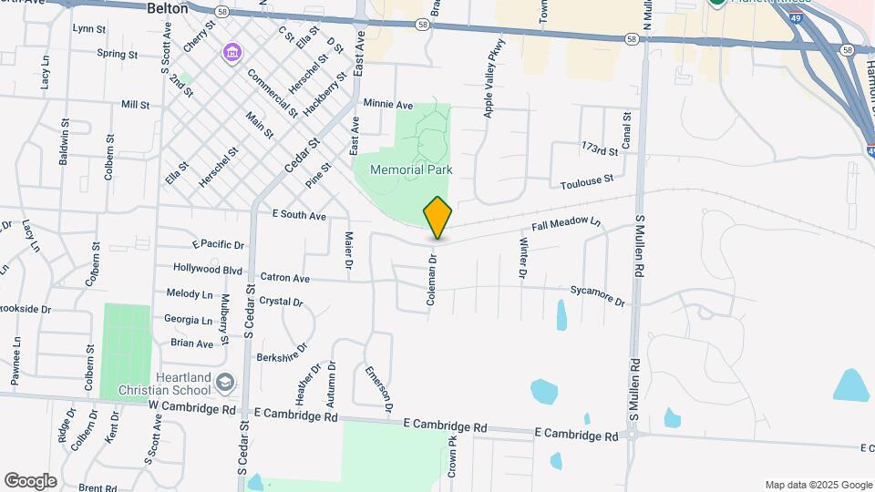 621 Fall Meadow Ln Map and Location Details