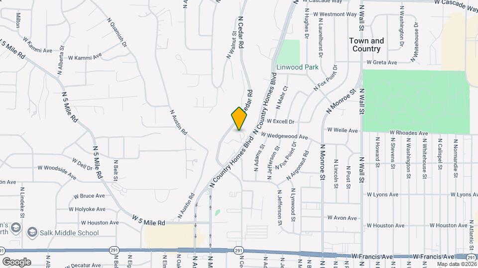 6929 N Country Homes Blvd Map and Location Details