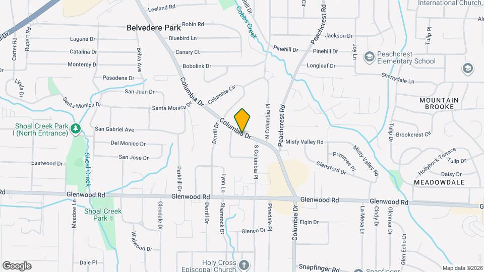 1637 Columbia Dr Map and Location Details