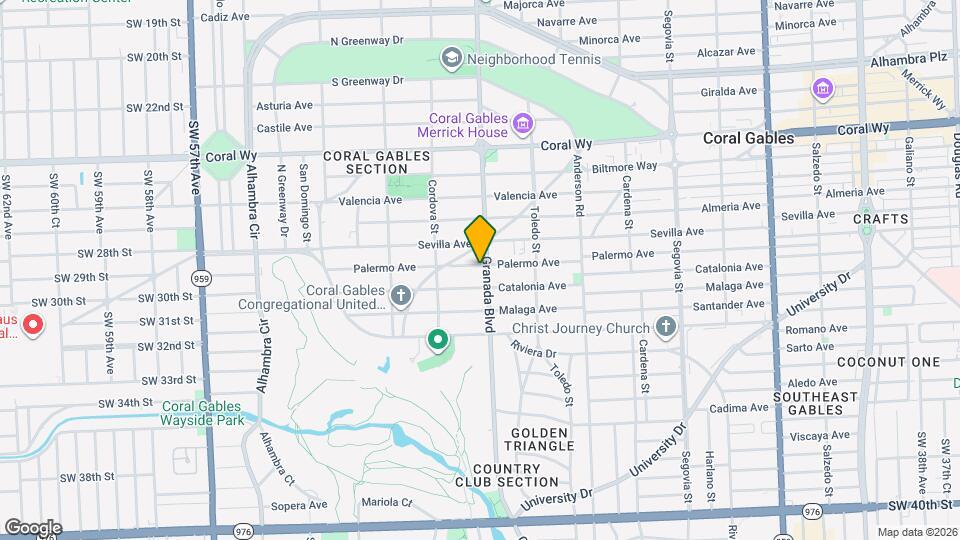 2900 Granada Blvd Map and Location Details