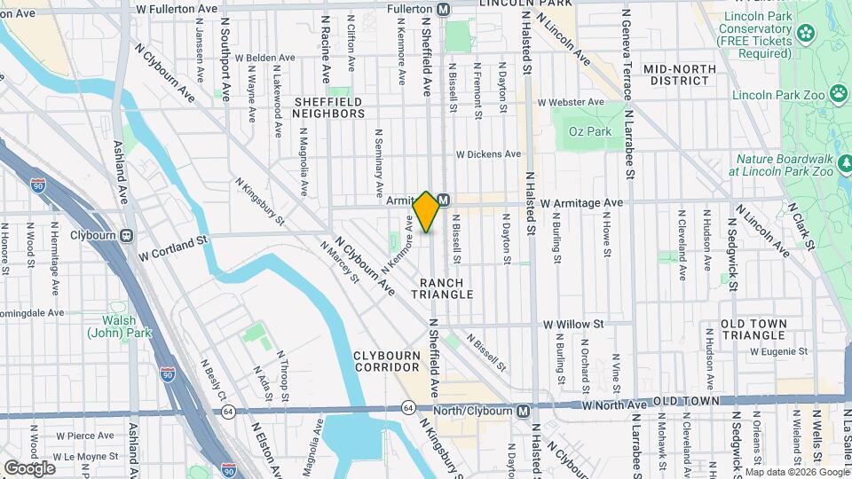 1930 N Sheffield Ave Map and Location Details