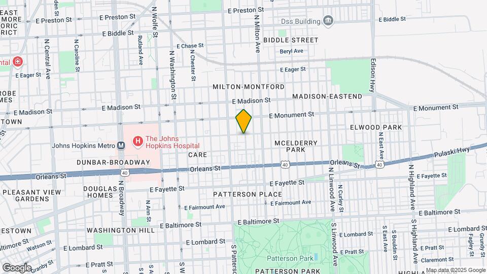 2343 McElderry St Map and Location Details