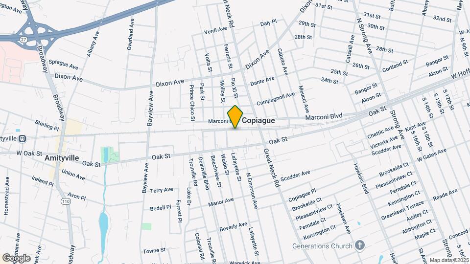 Copiague Commons Map and Location Details