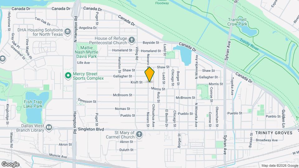 3414 Navaro St Map and Location Details