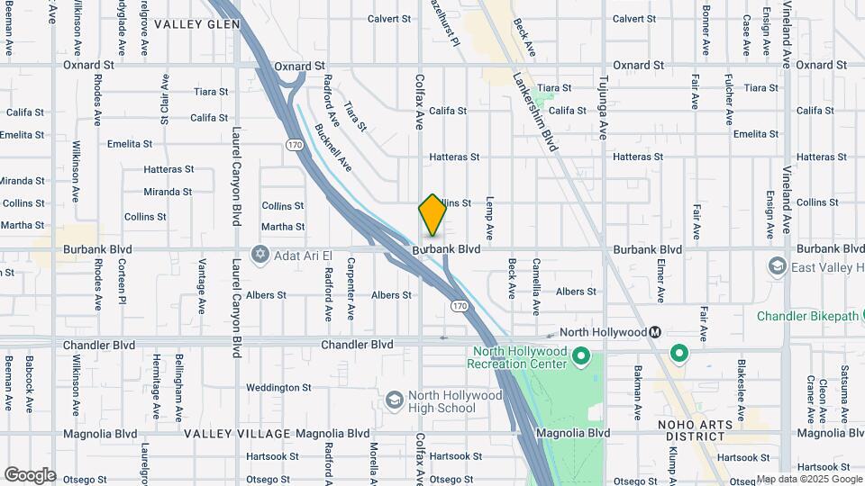 11681 Burbank Blvd Map and Location Details