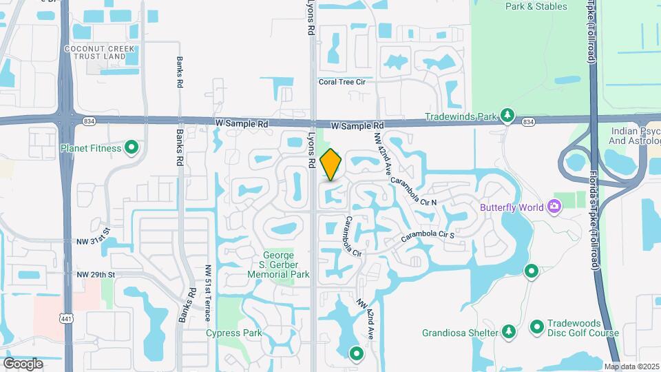3783 Carambola Cir N Map and Location Details
