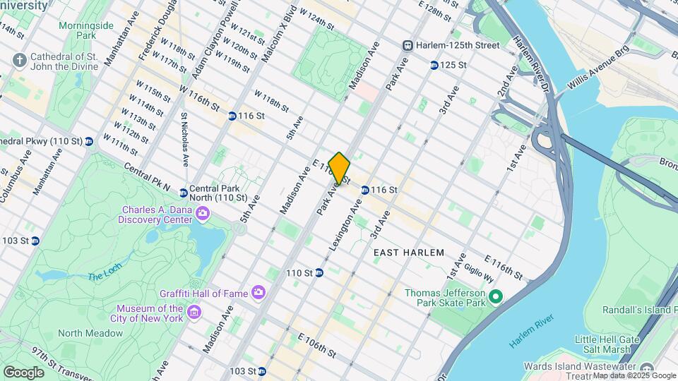 111 East 115th Street Map and Location Details