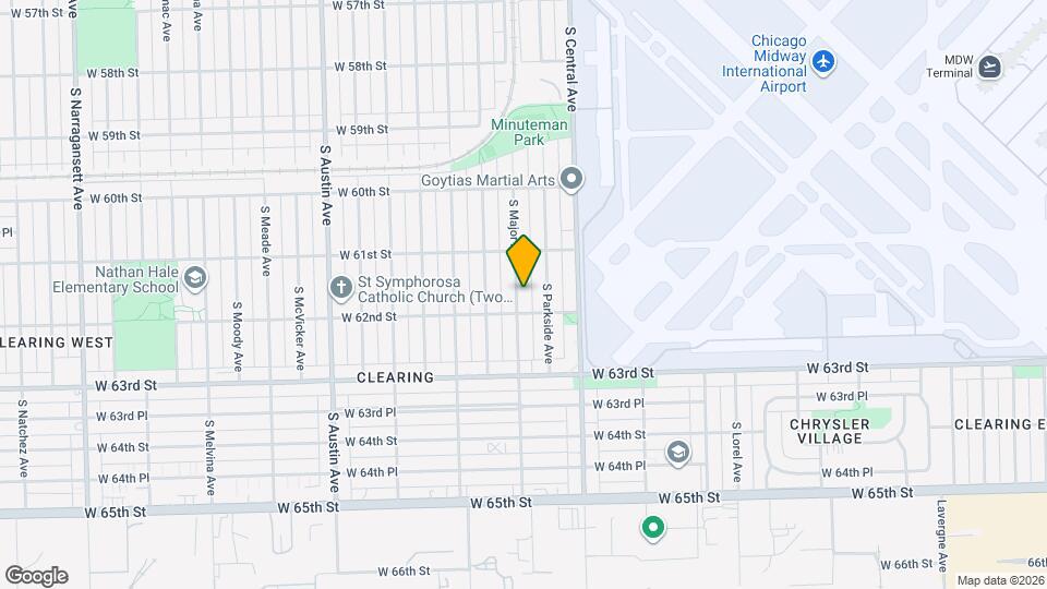 6143 S Major Ave Map and Location Details