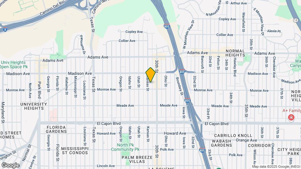4525 Kansas St Mapa y Detalles de la Ubicación