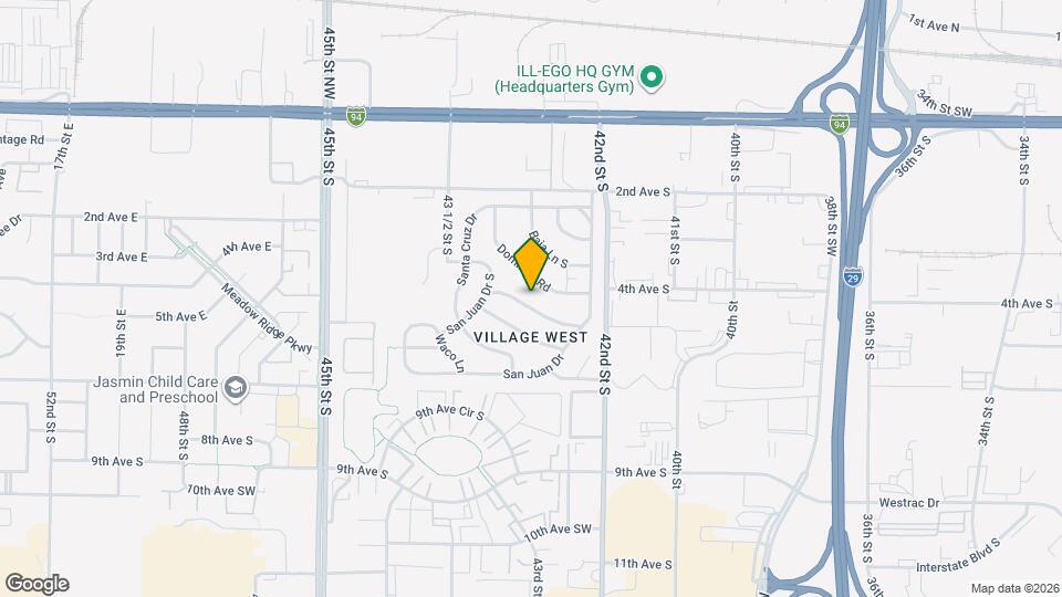 4543 Montego Ave Map and Location Details