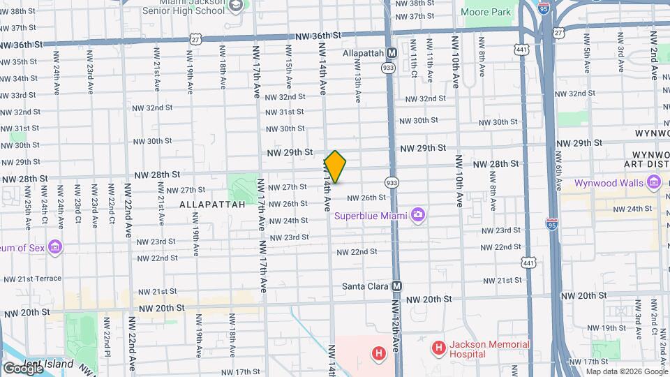 1384 NW 27th St Map and Location Details