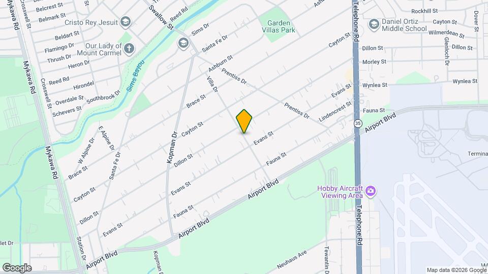 7066 Villa Dr Map and Location Details