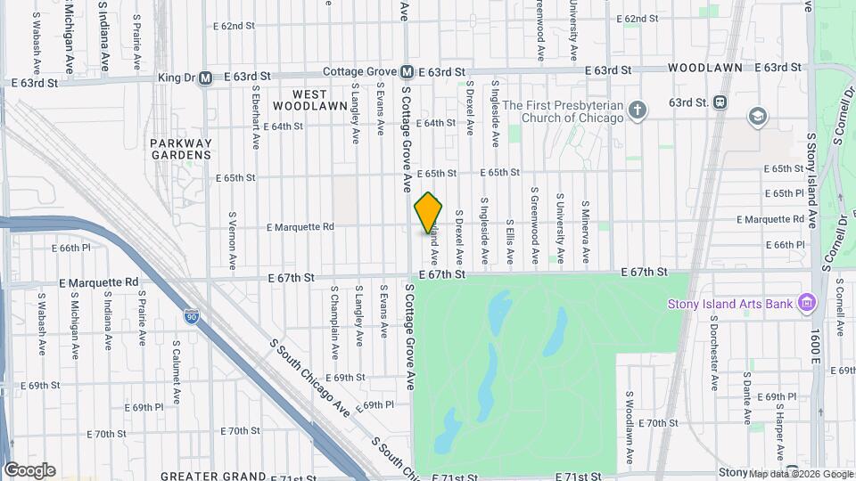 6618 S Maryland Ave Map and Location Details