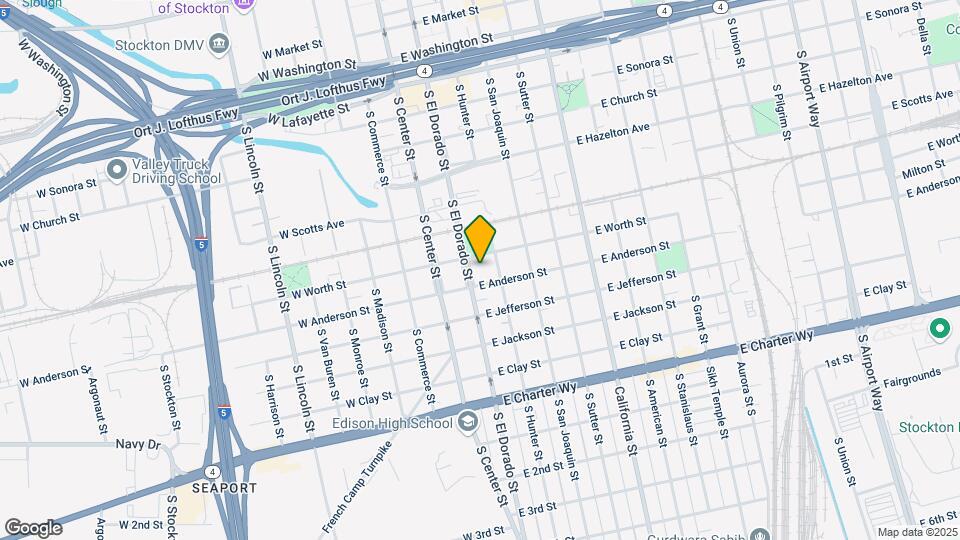 930 S El Dorado St Map and Location Details