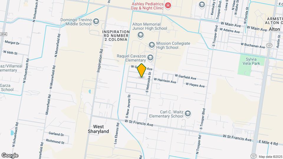 1614 W Harrison Ave Map and Location Details