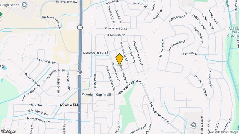 11318 Crestfield Dr SE Map and Location Details