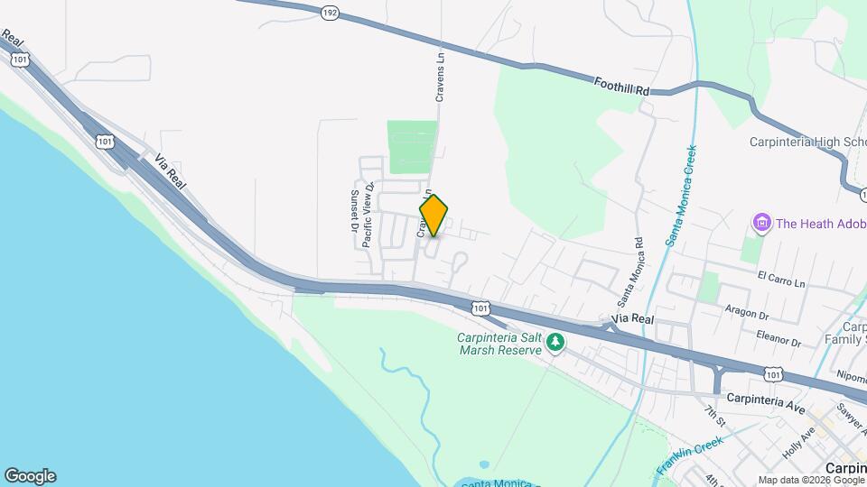 1256 Cravens Ln Map and Location Details