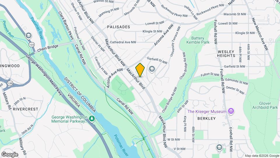 5149 MacArthur Blvd NW Map and Location Details