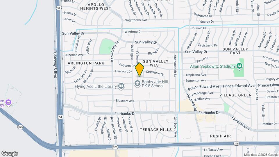 10264 Yellowstone St Map and Location Details