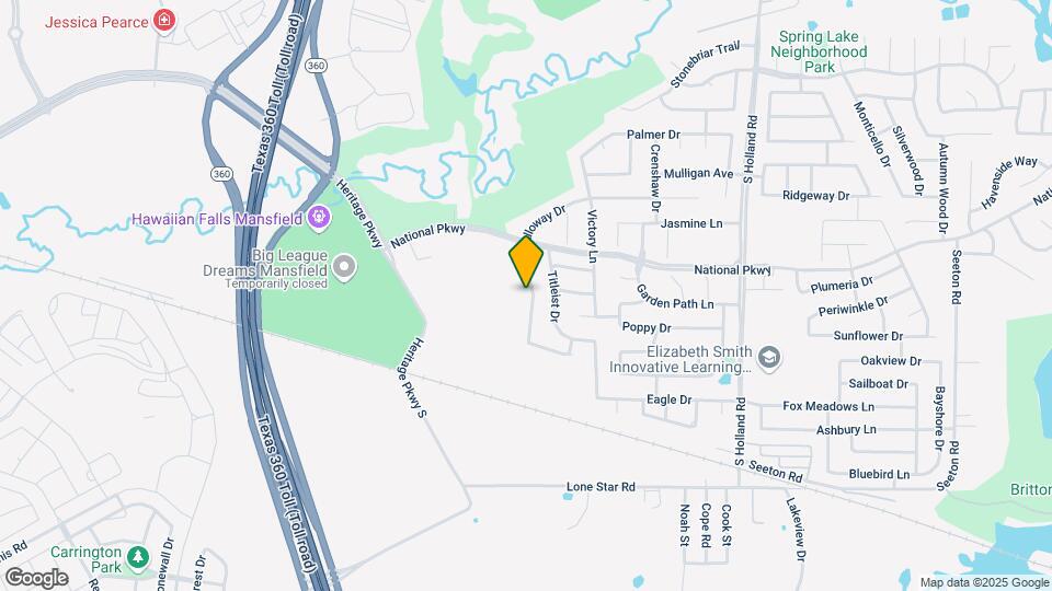 3819 Calloway Dr Mapa y Detalles de la Ubicación