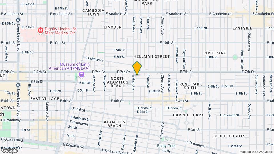 1617 E 6th St Map and Location Details